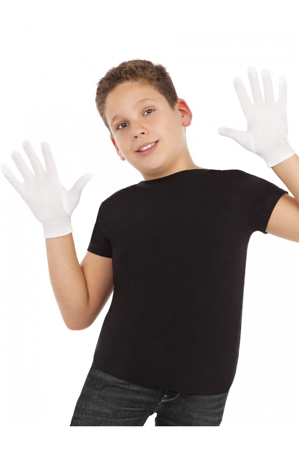 Beyaz Renk Çocuk Boy Likralı Pandomim Eldiveni Beyaz Renk Çocuk Boy Likralı Pandomim Eldiveni (Lisinya)