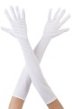 Beyaz Renk Dirseğe Kadar Uzun Kumaş Eldiven 40 cm Beyaz Renk Dirseğe Kadar Uzun Kumaş Eldiven 40 cm (Lisinya)