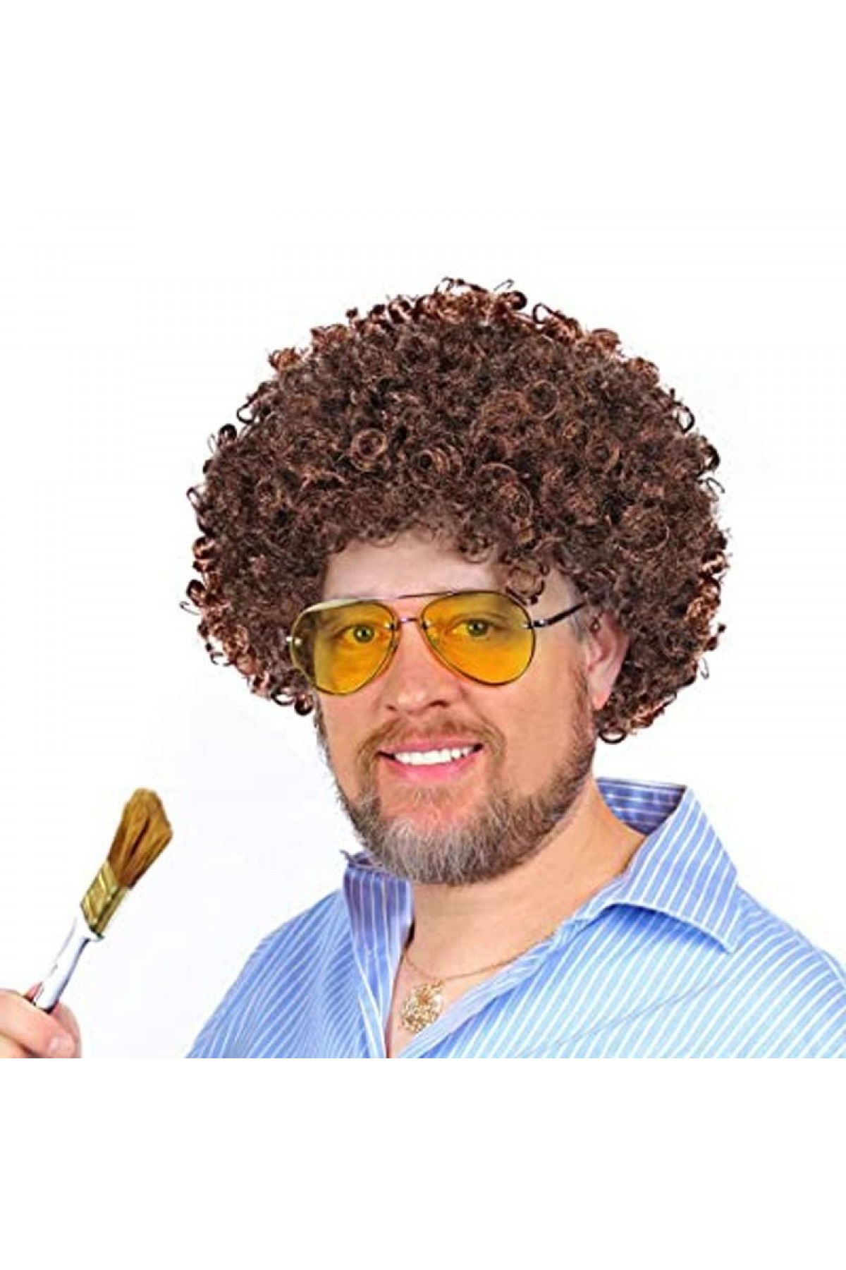 Bob Ross Bonus Peruk Kahverengi Renk 120 gr Bob Ross Bonus Peruk Kahverengi Renk 120 gr (Lisinya)