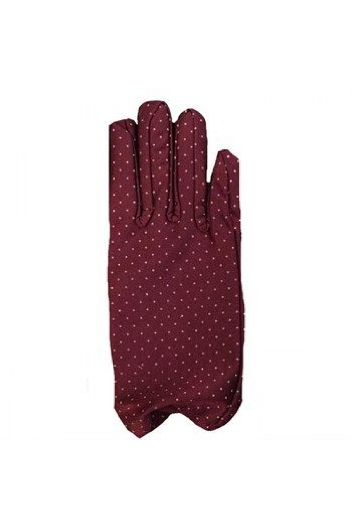 Bordo Renk Puanlı Çocuk Eldiveni Bordo Renk Puanlı Çocuk Eldiveni (Lisinya)