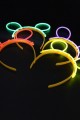 Glow Taç Fosforlu Taç Karışık Renk 12 Adet (Lisinya)