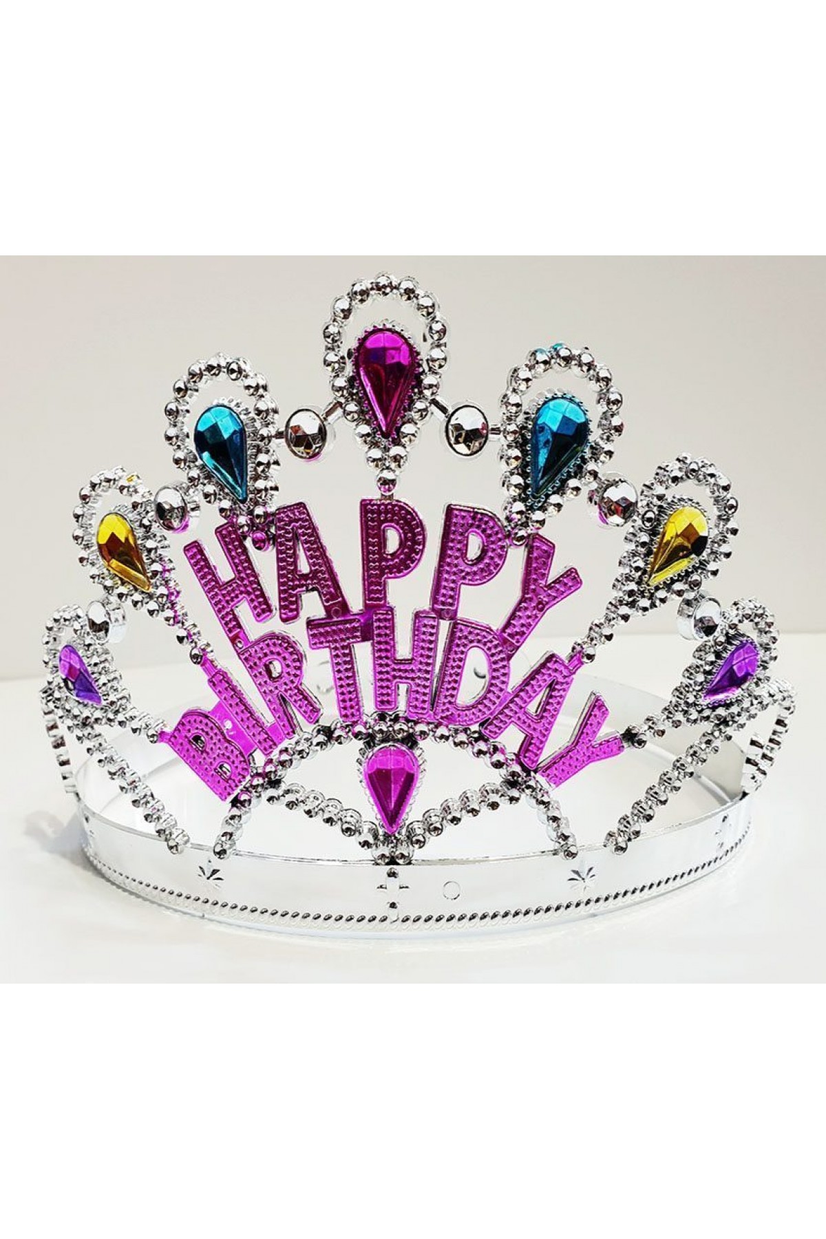 Gümüş Renk Happy Birthday Yazılı Doğum Günü Tacı 60 cm Gümüş Renk Happy Birthday Yazılı Doğum Günü Tacı 60 cm (Lisinya)