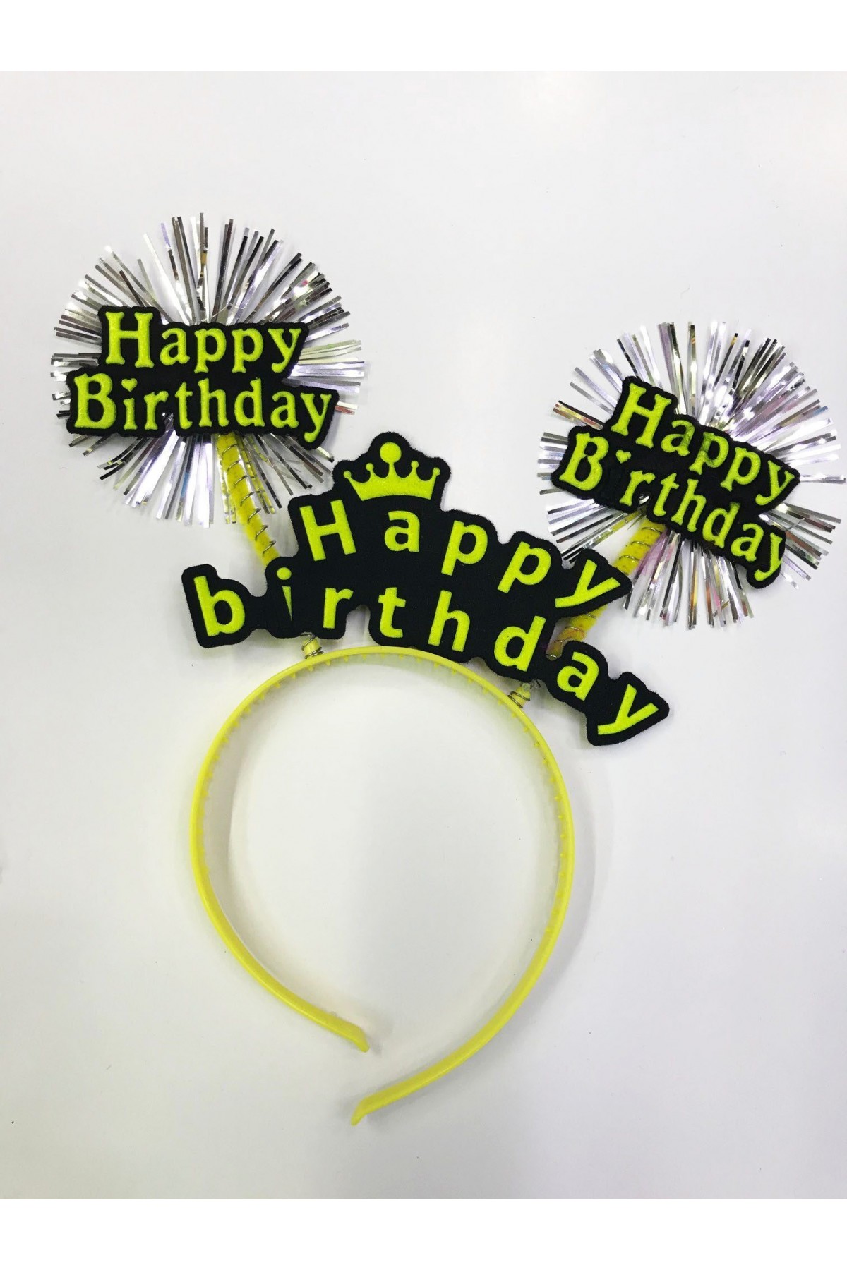 Happy Birthday Neon Renk Doğum Günü Tacı 12 Adet Happy Birthday Neon Renk Doğum Günü Tacı 12 Adet (Lisinya)