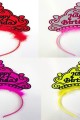 Happy Birthday Yazılı Neon Renk Taç 12 Adet Happy Birthday Yazılı Neon Renk Taç 12 Adet (Lisinya)