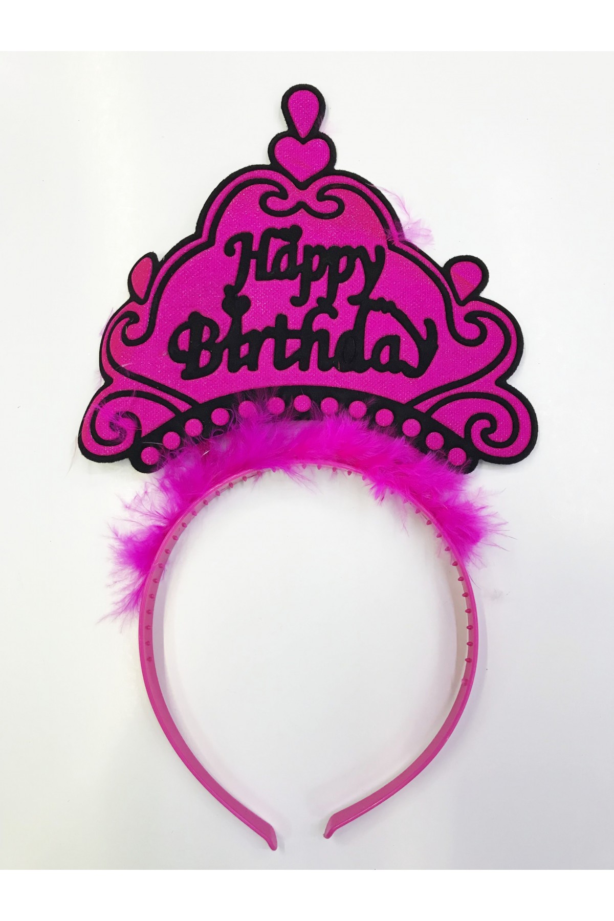 Happy Birthday Yazılı Neon Renk Taç 12 Adet Happy Birthday Yazılı Neon Renk Taç 12 Adet (Lisinya)