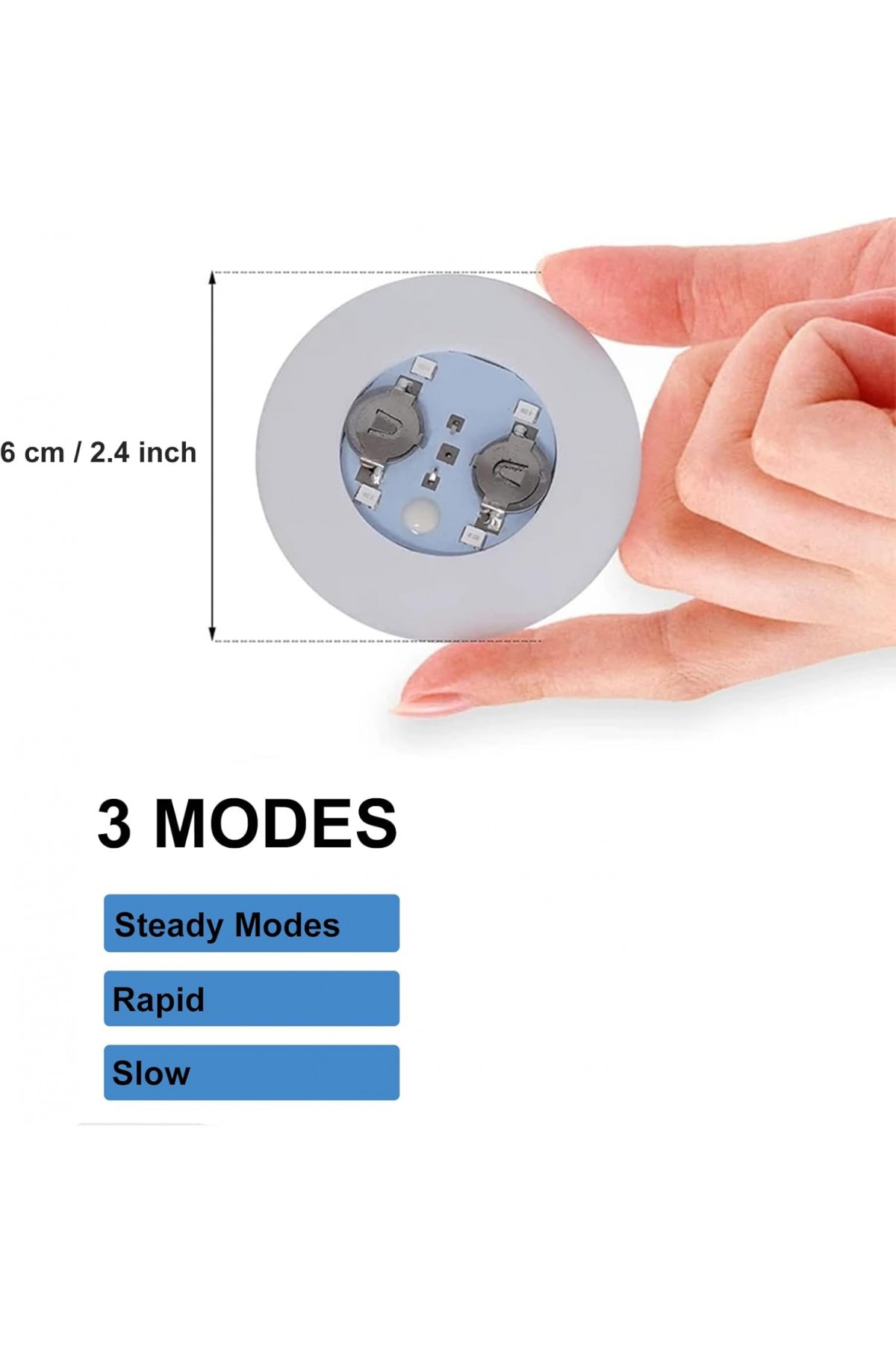 Işıklı Yapışkanlı Bardak Altı Aparatı Ledli 3 Fonksiyonlu 6 cm Çap