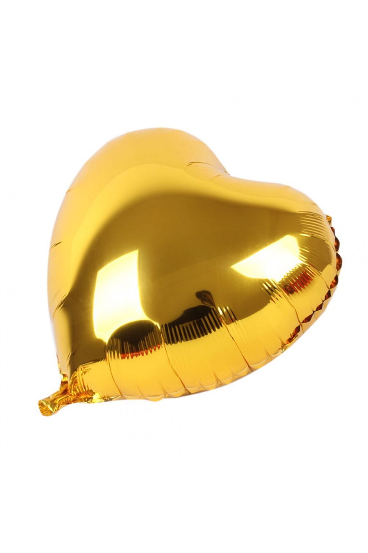 Kalp Balon Folyo Sarı 45 cm 18 inç (Lisinya)