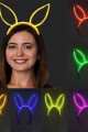 Karanlıkta Yanan Fosforlu Glow Taç 6 Renk 6 Adet (Lisinya)