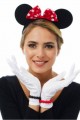 Kırmızı Fiyonklu Minnie Mouse Tacı ve Beyaz Eldiven Seti Kırmızı Fiyonklu Minnie Mouse Tacı ve Beyaz Eldiven Seti (Lisinya)
