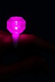 Kristal Tasarımlı Led Glow Işıklı 3 Modlu Pembe Yüzük 3.5 x 5 cm