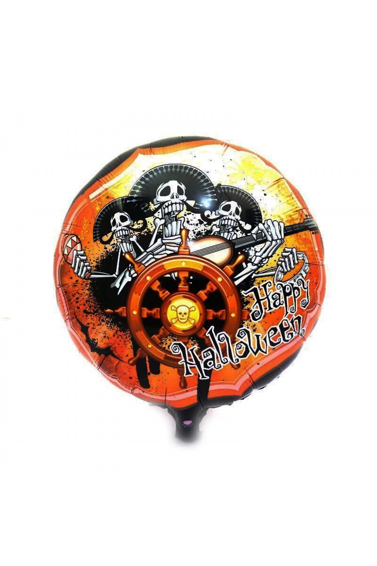Kuru Kafalı Korsanlar Halloween Şekilli Folyo Balon 45 cm (Lisinya)