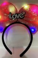 Led Işıklı 3 Farklı Fonksiyonda Yanan Gümüş Love Yazılı Fuşya Pembe Fiyonk Taç 20X17 cm Led Işıklı 3 Farklı Fonksiyonda Yanan Gümüş Love Yazılı Fuşya Pembe Fiyonk Taç 20X17 cm