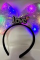Led Işıklı 3 Farklı Fonksiyonda Yanan Gümüş Love Yazılı Lila Fiyonk Taç 20X17 cm Led Işıklı 3 Farklı Fonksiyonda Yanan Gümüş Love Yazılı Lila Fiyonk Taç 20X17 cm