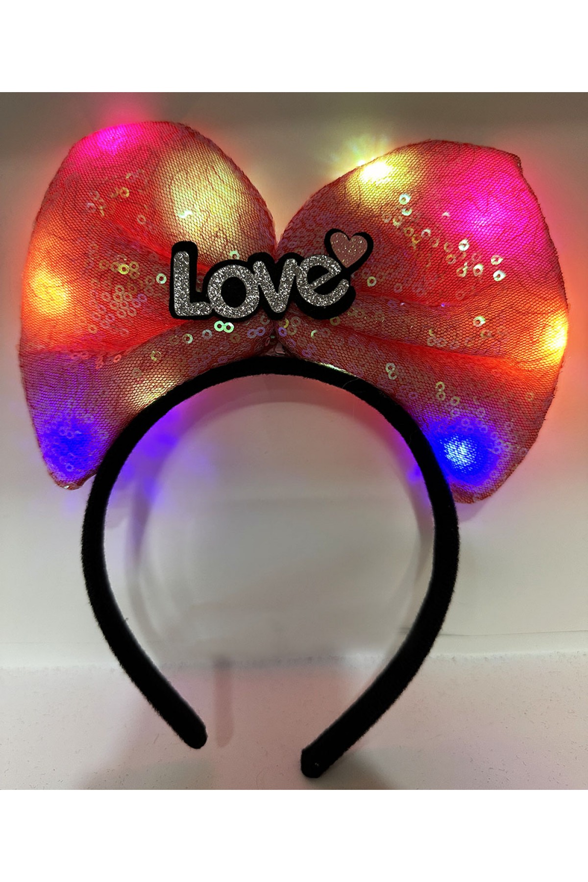 LED Işıklı Love Yazılı Fuşya Fiyonk Taç – Kız Çocuk Parti Tacı LED Işıklı Love Yazılı Fuşya Fiyonk Taç – Kız Çocuk Parti Tacı
