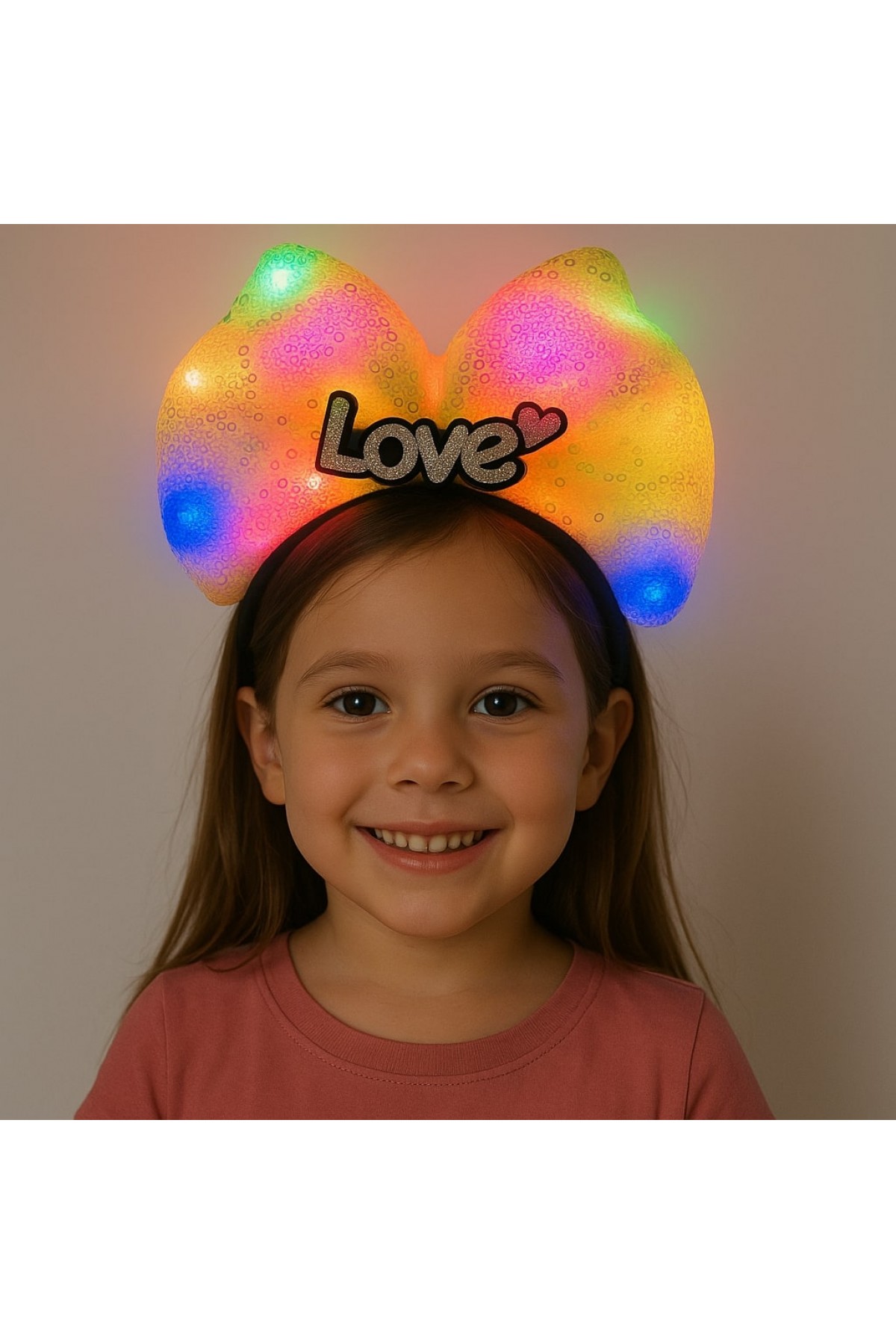 LED Işıklı Love Yazılı Sarı Fiyonk Taç – Kız Çocuk Parti Tacı LED Işıklı Love Yazılı Sarı Fiyonk Taç – Kız Çocuk Parti Tacı