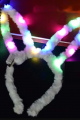 Led Işıklı Peluş Pofuduk Tavşan Kulak Tavşan Taç Beyaz 17X23 cm Led Işıklı Peluş Pofuduk Tavşan Kulak Tavşan Taç Beyaz 17X23 cm