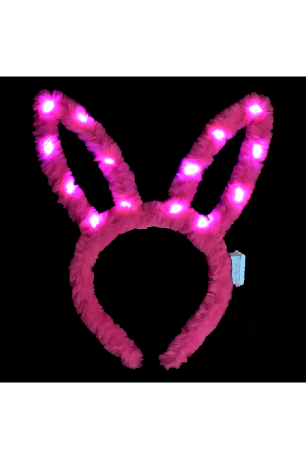 Led Işıklı Peluş Pofuduk Tavşan Kulak Tavşan Taç Şeker Pembesi 17X23 cm Led Işıklı Peluş Pofuduk Tavşan Kulak Tavşan Taç Şeker Pembesi 17X23 cm