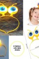 Led Işıklı & Pilli 3 Farklı Modda Yanan Uzaylı Göz Parti Tacı Sarı Renk 18x12 cm Led Işıklı & Pilli 3 Farklı Modda Yanan Uzaylı Göz Parti Tacı Sarı Renk 18x12 cm