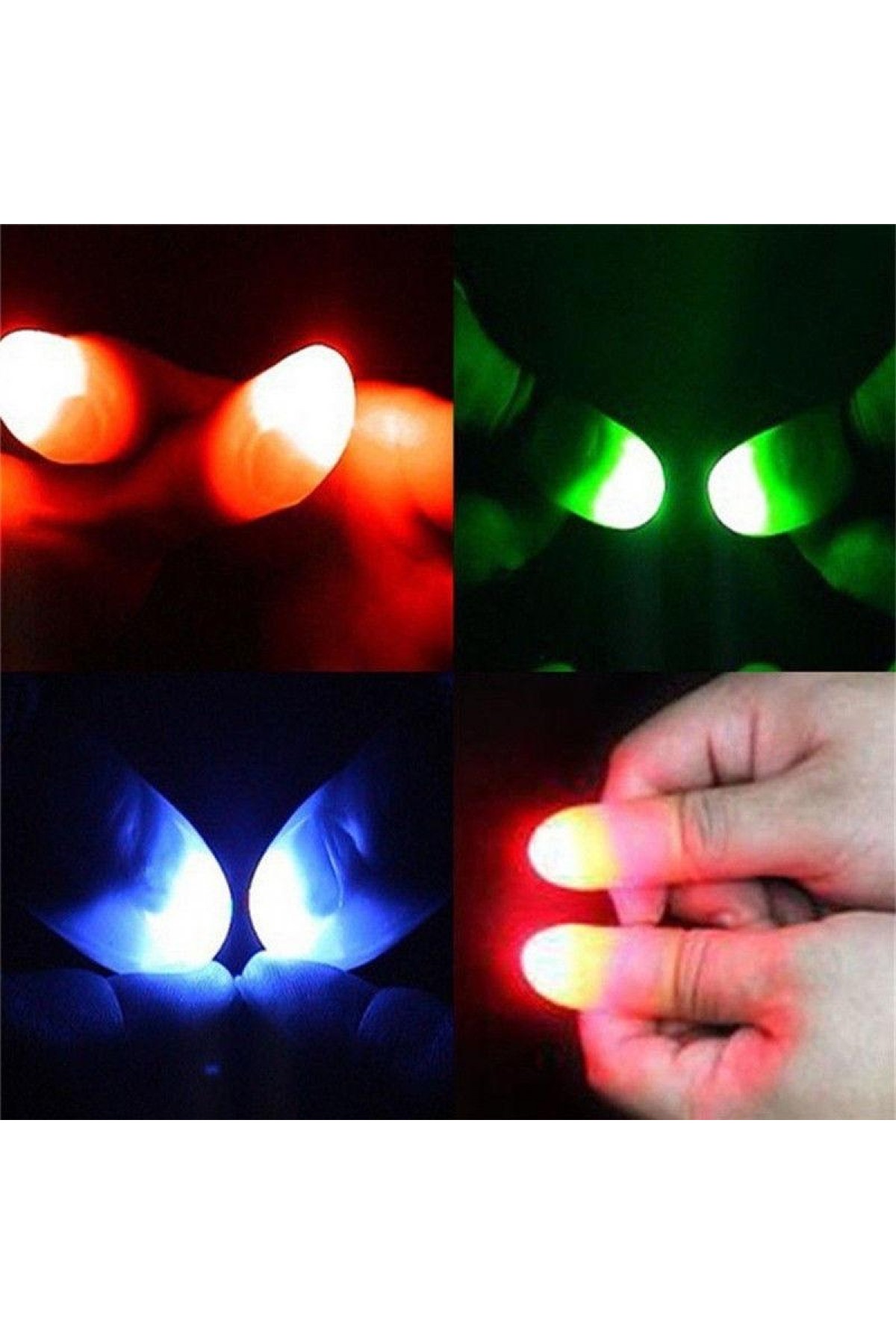 Led Işıklı Renkli Sihirli Parmak Işıklı Parmak Şaka Parmak 1 Adet Led Işıklı Renkli Sihirli Parmak Işıklı Parmak Şaka Parmak 1 Adet (Lisinya)