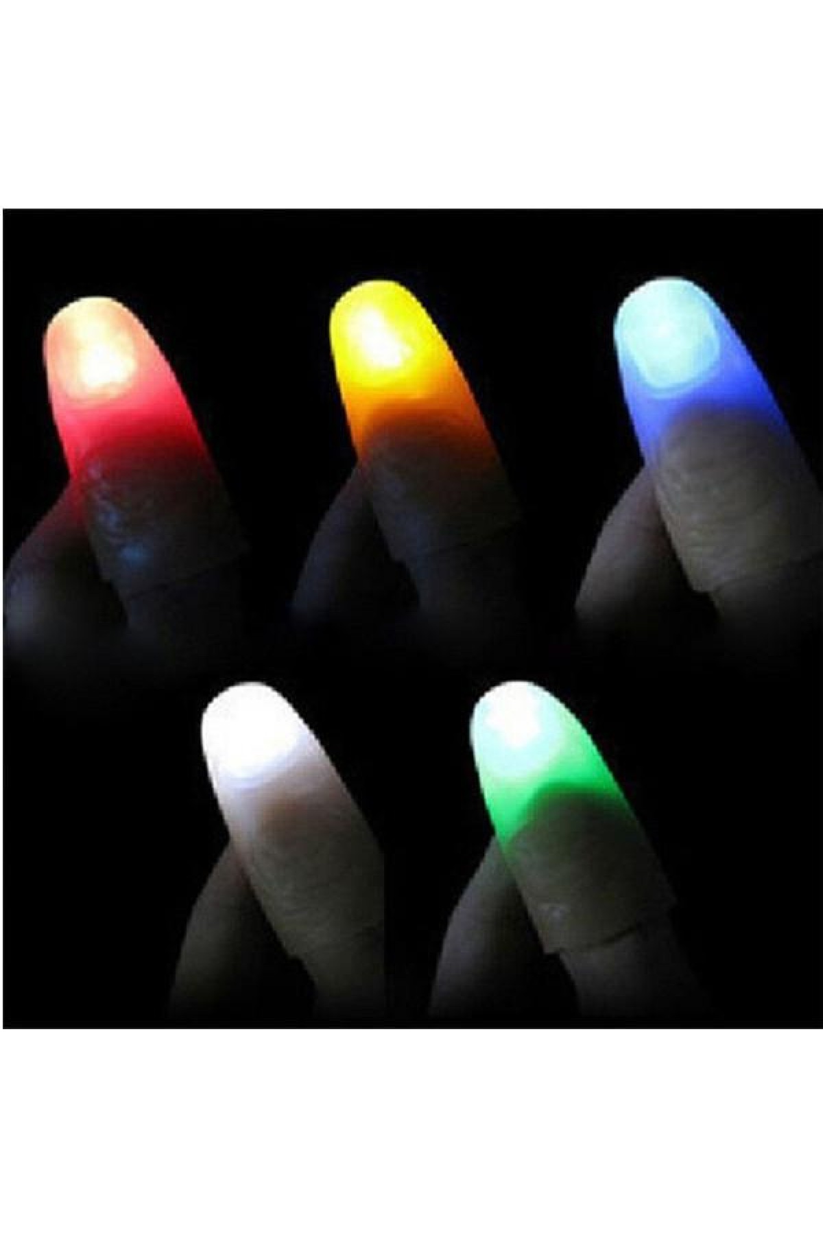 Led Işıklı Renkli Sihirli Parmak Işıklı Parmak Şaka Parmak 1 Adet Led Işıklı Renkli Sihirli Parmak Işıklı Parmak Şaka Parmak 1 Adet (Lisinya)