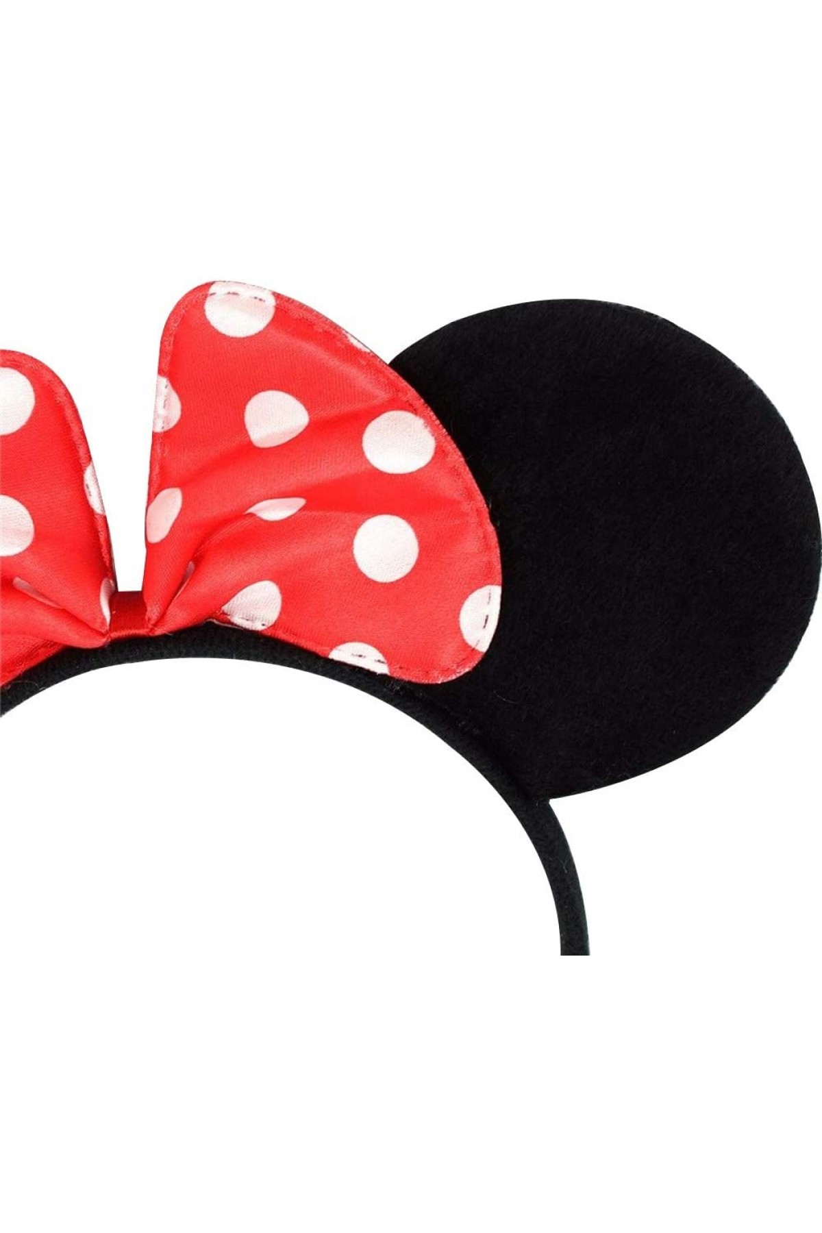 Kırmızı Fiyonklu Minnie Mouse Taç Fare Tacı Kafa Bandı Minnie Mouse Taç Fare Tacı Kafa Bandı (Lisinya)
