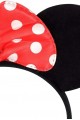 Kırmızı Fiyonklu Minnie Mouse Taç Fare Tacı Kafa Bandı Minnie Mouse Taç Fare Tacı Kafa Bandı (Lisinya)