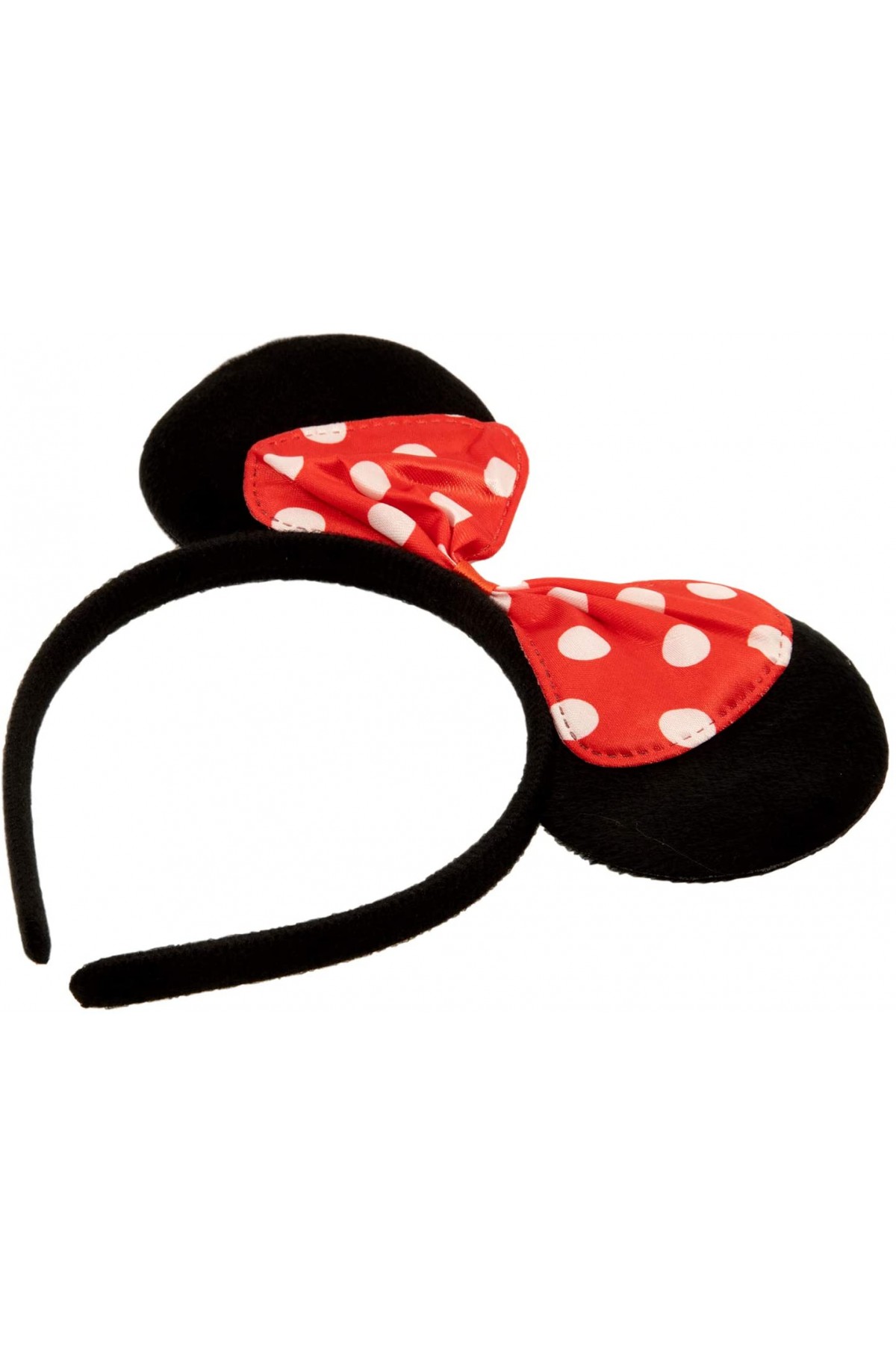 Kırmızı Fiyonklu Minnie Mouse Taç Fare Tacı Kafa Bandı Minnie Mouse Taç Fare Tacı Kafa Bandı (Lisinya)