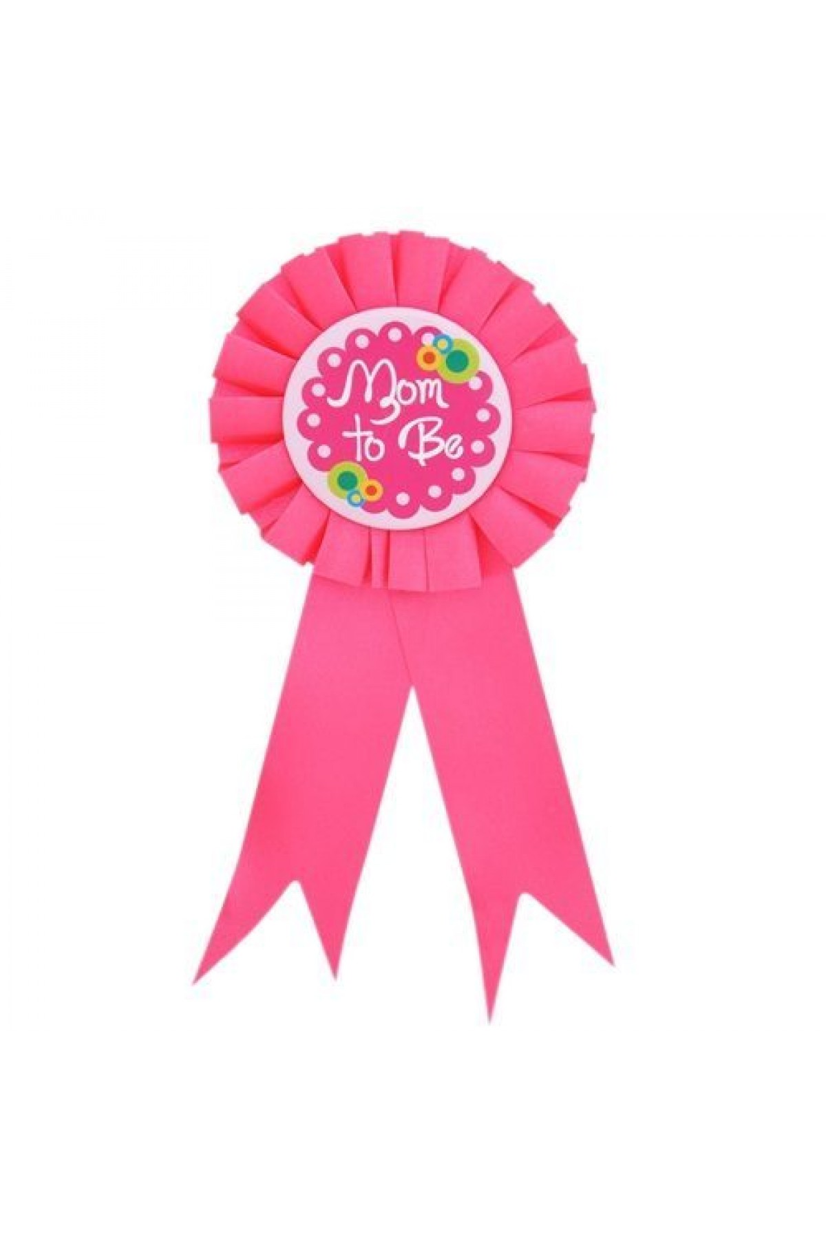 Mom To Be Yazılı Rozet Pembe Renk