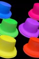 Neon Partisi Sarı Renk Plastik Fötr Şapka