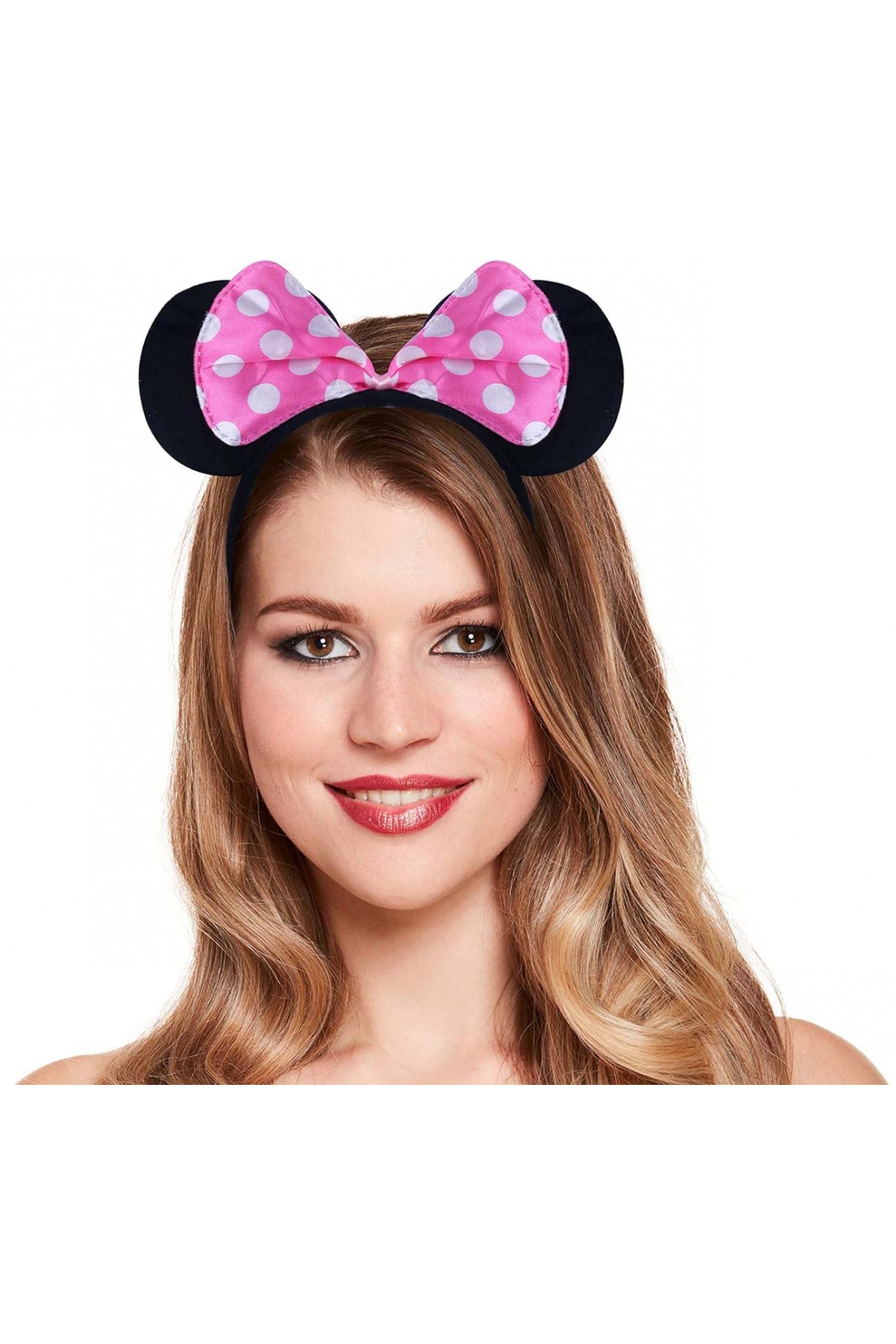 Pembe Fiyonklu Minnie Mouse Tacı Mini Kulak Pembe Fiyonklu Minnie Mouse Tacı Mini Kulak