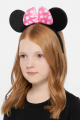Pembe Fiyonklu Minnie Mouse Tacı Mini Kulak Pembe Fiyonklu Minnie Mouse Tacı Mini Kulak