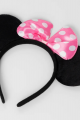 Pembe Fiyonklu Minnie Mouse Tacı Mini Kulak Pembe Fiyonklu Minnie Mouse Tacı Mini Kulak