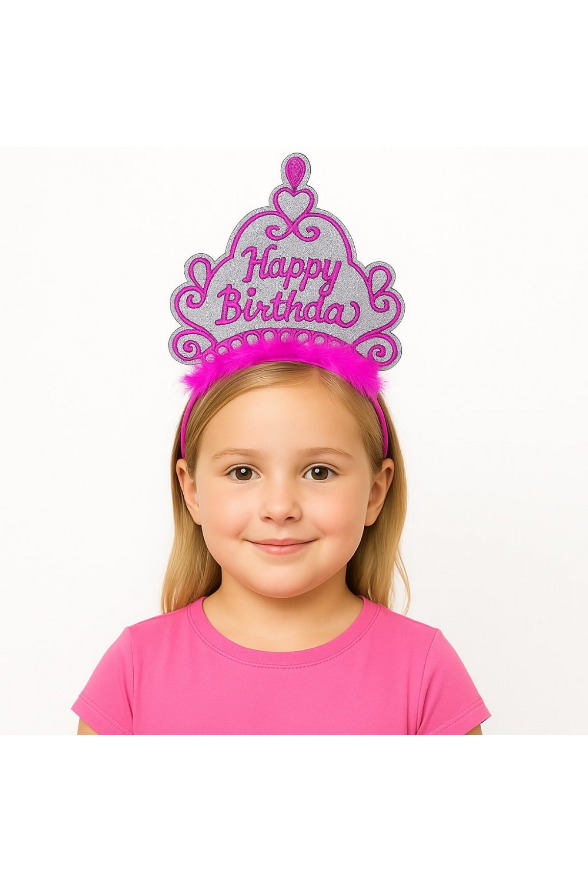 Pembe Happy Birthday Prenses Tacı – Doğum Günü Taç Aksesuarı Pembe Happy Birthday Prenses Tacı – Doğum Günü Taç Aksesuarı