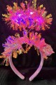 Pembe Renk Pembe Işıltılı Püsküllü Led Işıklı Parlak Hologramlı Taç 25x12 cm Pembe Renk Pembe Işıltılı Püsküllü Led Işıklı Parlak Hologramlı Taç 25x12 cm (Lisinya)