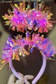 Pembe Renk Pembe Işıltılı Püsküllü Led Işıklı Parlak Hologramlı Taç 25x12 cm Pembe Renk Pembe Işıltılı Püsküllü Led Işıklı Parlak Hologramlı Taç 25x12 cm (Lisinya)
