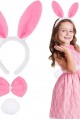 Pembe Tavşan Kostüm Seti – Taç, Papyon, Ponpon (12’li Paket) Pembe Tavşan Kostüm Seti – Taç, Papyon, Ponpon (12’li Paket)