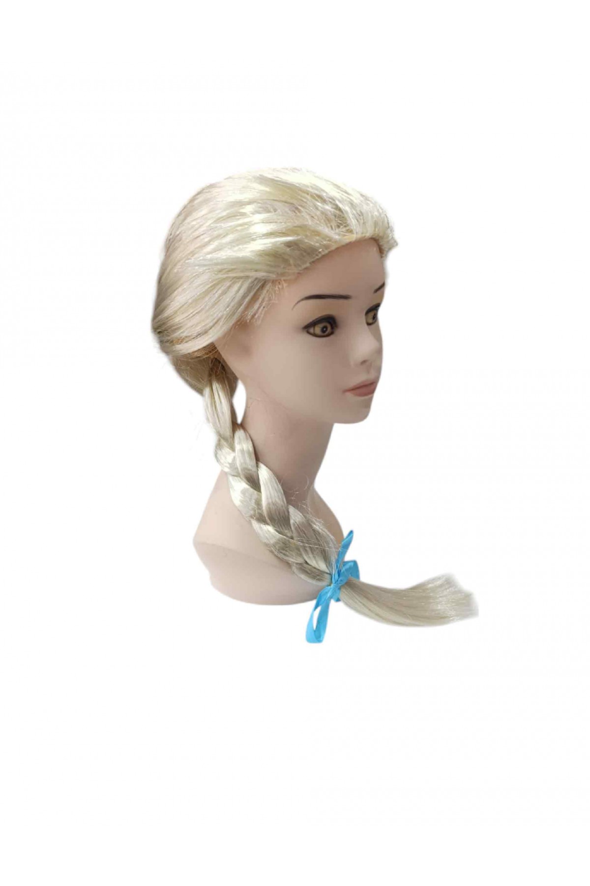Platin Altın Dore Renk Karlar Ülkesi Elsa Frozen Peruğu Çocuk Boy Platin Altın Dore Renk Karlar Ülkesi Elsa Frozen Peruğu Çocuk Boy
