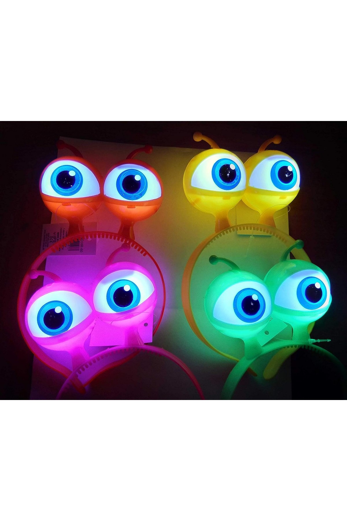 Rengarenk 3 Farklı Fonksiyonda Yanan Led Işıklı Uzaylı Göz Taç 1 Adet 18x12 cm Rengarenk 3 Farklı Fonksiyonda Yanan Led Işıklı Uzaylı Göz Taç 1 Adet 18x12 cm