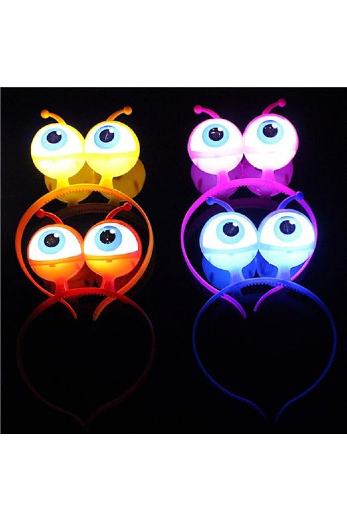 Rengarenk 3 Farklı Fonksiyonda Yanan Led Işıklı Uzaylı Göz Taç 1 Adet 18x12 cm Rengarenk 3 Farklı Fonksiyonda Yanan Led Işıklı Uzaylı Göz Taç 1 Adet 18x12 cm