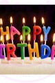 Rengarenk Happy Birthday Yazılabilen Doğum Günü Mumu (Lisinya)