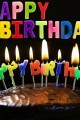 Rengarenk Happy Birthday Yazılabilen Doğum Günü Mumu (Lisinya)