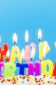 Rengarenk Happy Birthday Yazılabilen Doğum Günü Mumu (Lisinya)