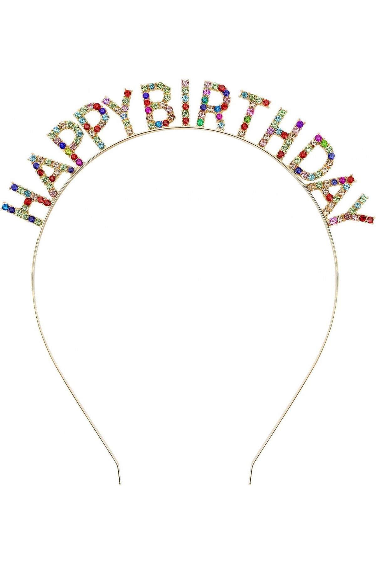 Rengarenk Kristal Taşlı Ekstra Lüks Gümüş Kaplama Happy Birthday Taç 16x17 cm Rengarenk Kristal Taşlı Ekstra Lüks Gümüş Kaplama Happy Birthday Taç 16x17 cm (Lisinya)