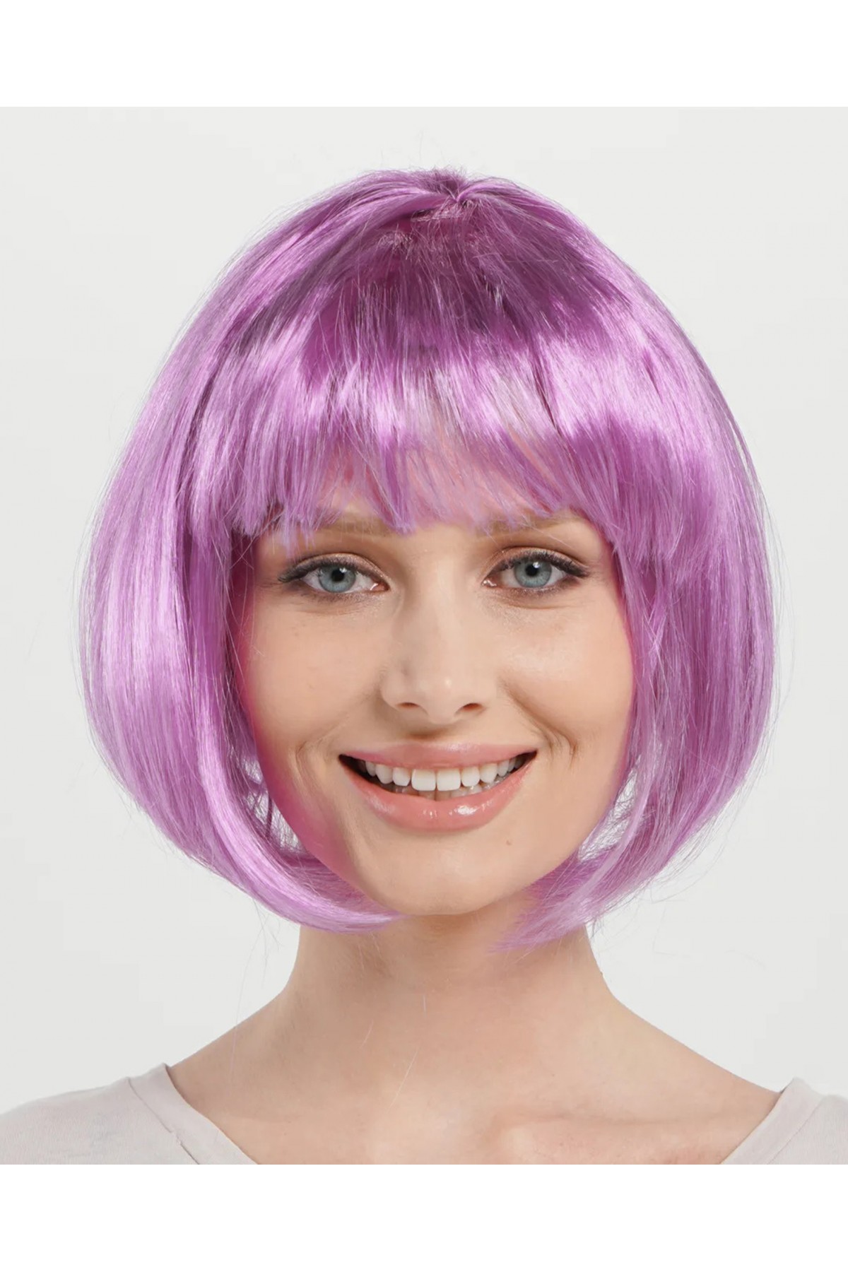 Rose Pembe Renk Düz Kesim Küt Parti Peruğu Kısa Takma Saç (Lisinya) Rose Pembe Renk Düz Kesim Küt Parti Peruğu Kısa Takma Saç (Lisinya)
