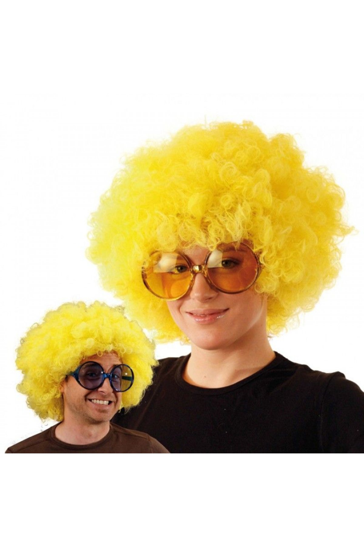 Sarı Renk Kıvırcık Afro Bonus Peruk Sarı Renk Kıvırcık Afro Bonus Peruk (Lisinya)