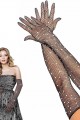 Siyah Renk İncili Elmas İşlemeli File Örgü Uzun Eldiven 45 cm Siyah Renk İncili Elmas İşlemeli File Örgü Uzun Eldiven 45 cm (Lisinya)