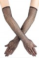 Siyah Renk İncili Elmas İşlemeli File Örgü Uzun Eldiven 45 cm Siyah Renk İncili Elmas İşlemeli File Örgü Uzun Eldiven 45 cm (Lisinya)