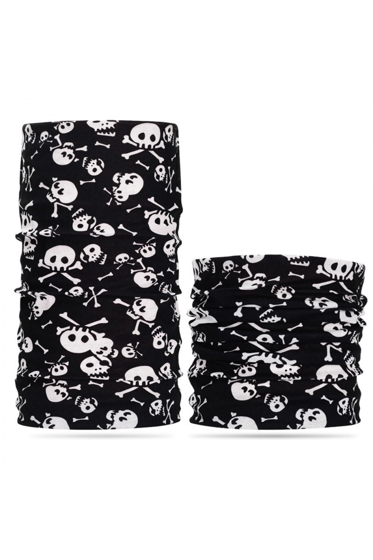 Siyah Renk Üzeri Likralı Beyaz Kemik Kafatası İskelet Baskılı Baf Buff Bandana 30x48 cm Siyah Renk Üzeri Likralı Beyaz Kemik Kafatası İskelet Baskılı Baf Buff Bandana 30x48 cm