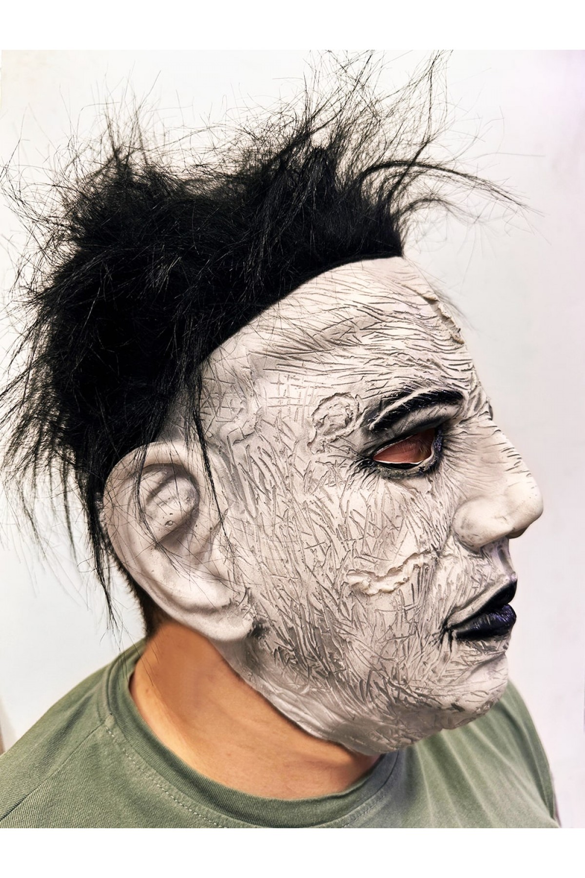 Siyah Saçlı Michael Myers Lateks Yüze Tam Yapışan Et Maske Korku Maskesi Siyah Saçlı Michael Myers Lateks Yüze Tam Yapışan Et Maske Korku Maskesi