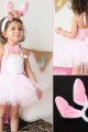 Tavşan Kostüm Seti Taç Papyon Kuyruk Pembe Renk Tavşan Kostüm Seti Taç Papyon Kuyruk Pembe Renk (Lisinya)